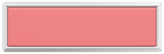 3d button empty button 3d illustration