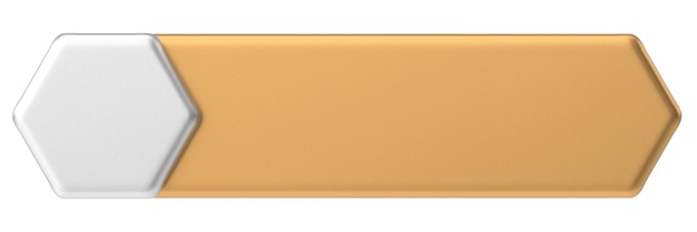 3d button empty button 3d illustration