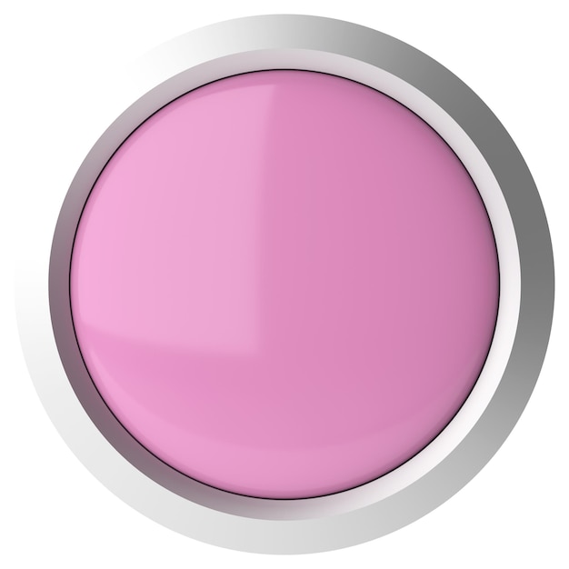 3d button empty button 3d illustration