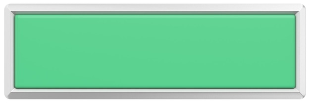 3d button empty button 3d illustration