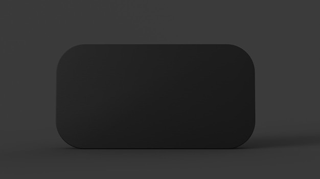 3d cube title background on white background
