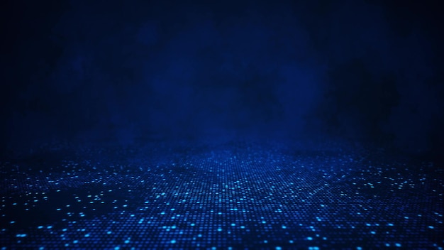 3d futuristic technology digital business global network particles presentation broadcast background