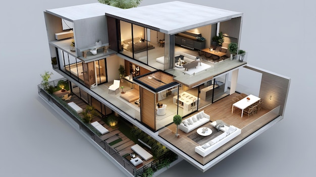 3D house interior design