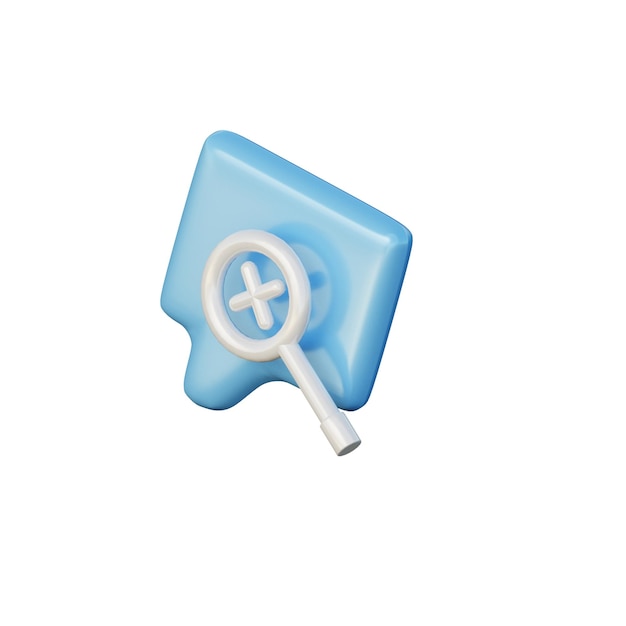 3D Message Not Found Illustration