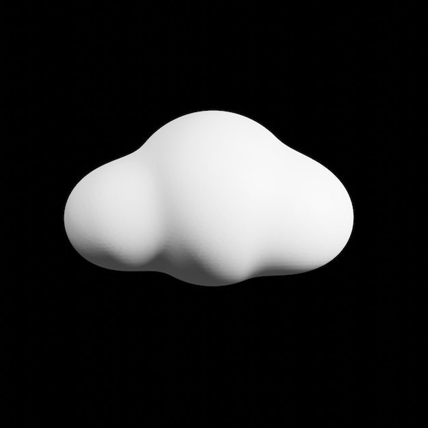 3d realistic simple cloud rendering