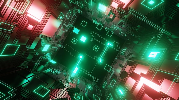 3D Render Abstract technology big data background concept Motion of digital data flow Transferring of big data Transfer and storage of data sets block chain server hispeed internet