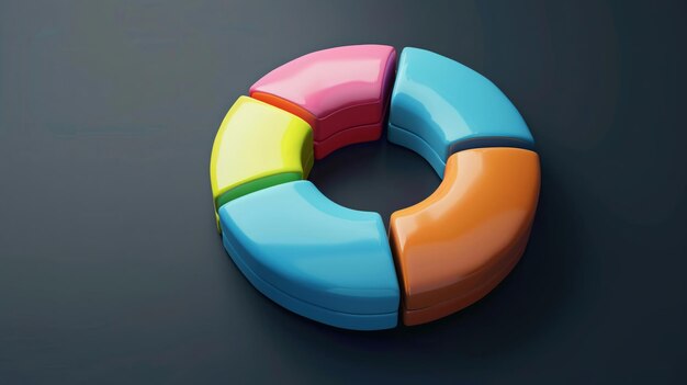 3D render icon clay style of a bar chart with a stack of clay blocks representing different data points isolated on pure white background 3d business icon