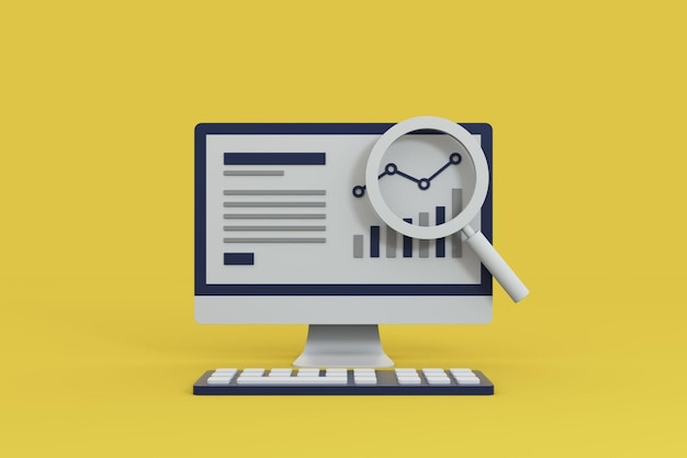3d render of search engine optimization design