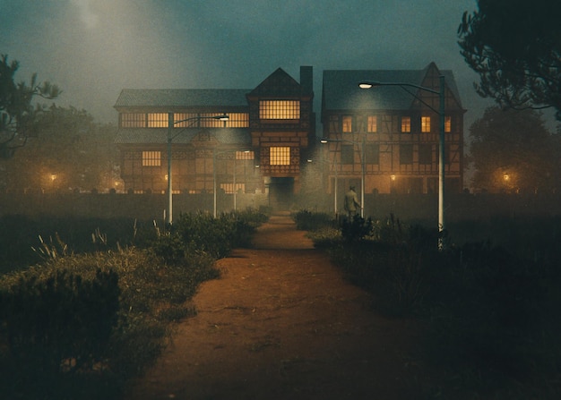 3d render surrealism picture landscape footage