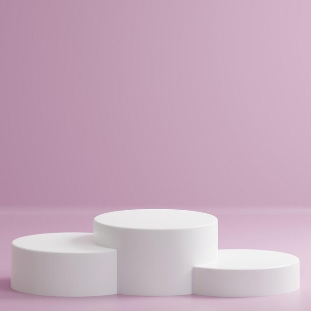 3D rendered podium for your product showcase3D illustration