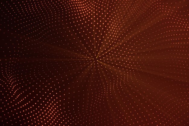 3d rendering abstract polygonal low poly wave background with connecting dots and lines abstract flow connection structure low poly mesh flow wave red lines and dots