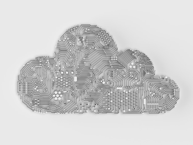 3d rendering circuit cloud for cloud computing technology