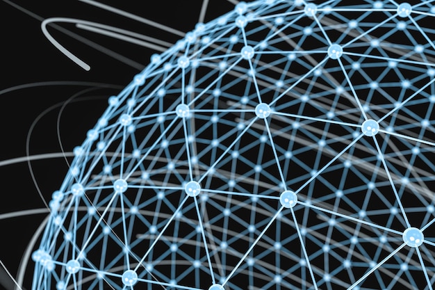 3d rendering global lines and triangle shapes