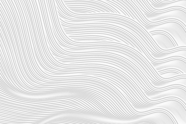 3D rendering waveform off-white abstract line texture texture background