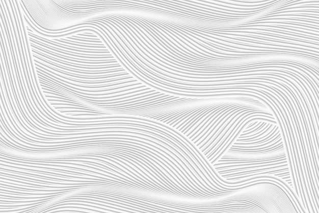 3D rendering waveform off-white abstract line texture texture background
