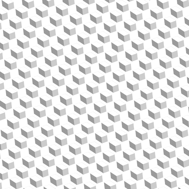 3d Small white cubes background