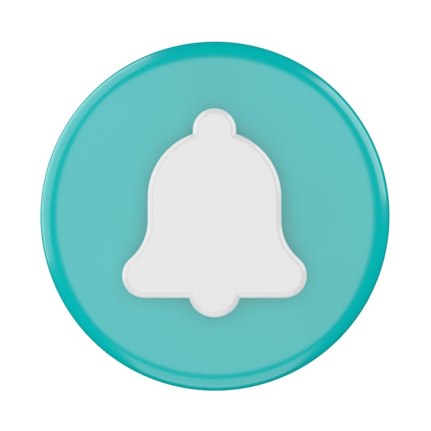 3D subscribe icon Subscribe button 3D element