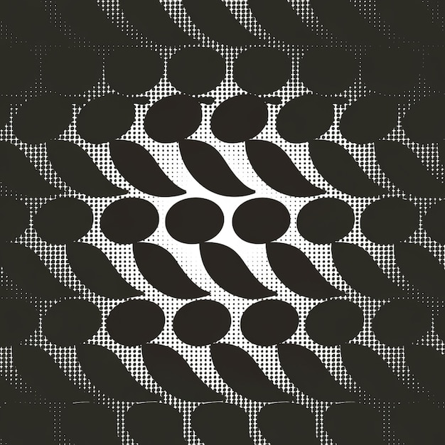a black and white image of a diamond with circles in the middle