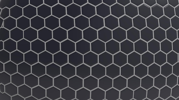 a black background with a black mesh that says quot hexagon quot