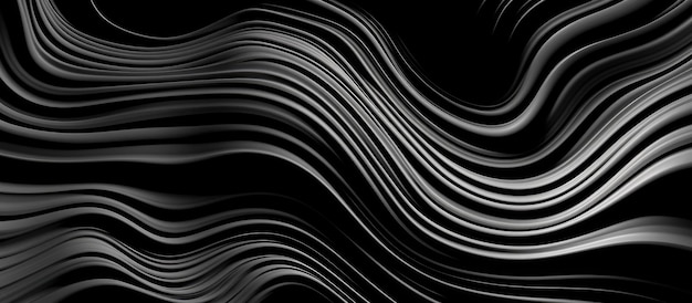 a black background with a colorful swirly and wavy patterns