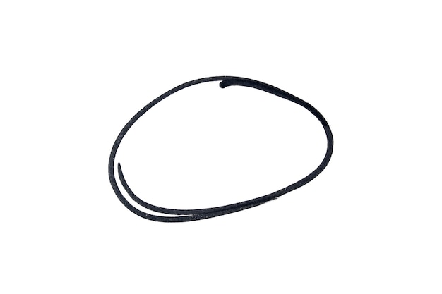 a black leather bracelet is drawn on a white background