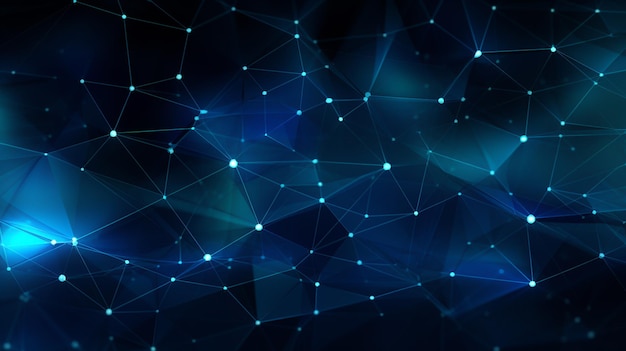 a blue background with a pattern of dots and lines that say  your text