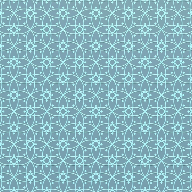 A blue geometric pattern with geometric shapes on a blue background.