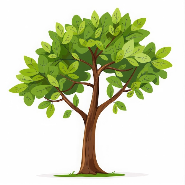 a cartoon drawing of a tree