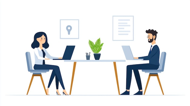 a cartoon of people working at a table with a light bulb on it