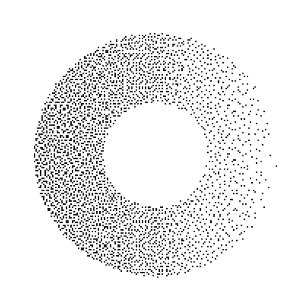a circle of dots with dots of dots and dots on it