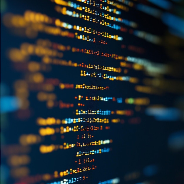 A closeup of code snippets and programming languages used in software development