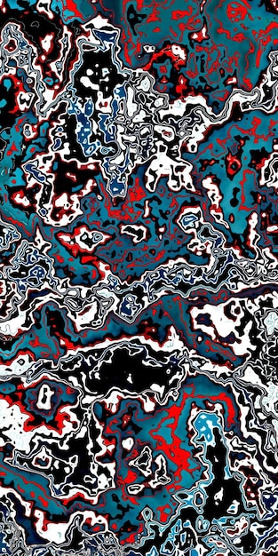 a colorful image of a black and white abstract pattern