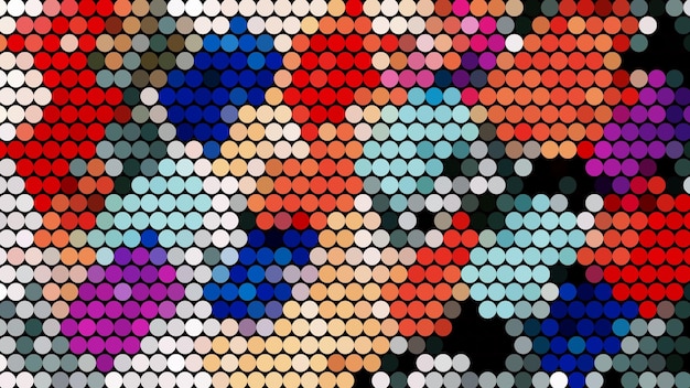 a colorful image of a face with a colorful background