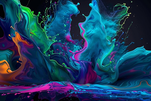a colorful image of a painting with the word quot colors quot on it