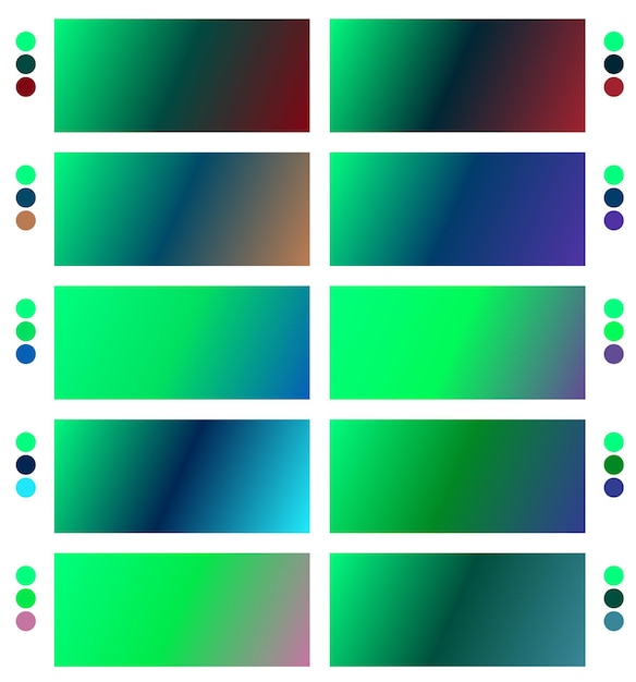 a colorful set of different colors with different colors