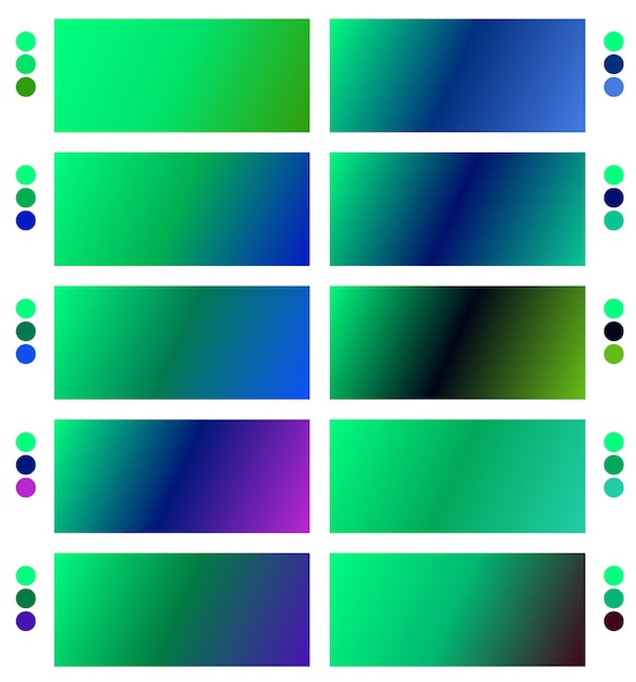 a colorful set of squares with different colors