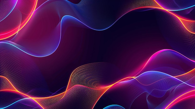 a colorful wave with the light on it