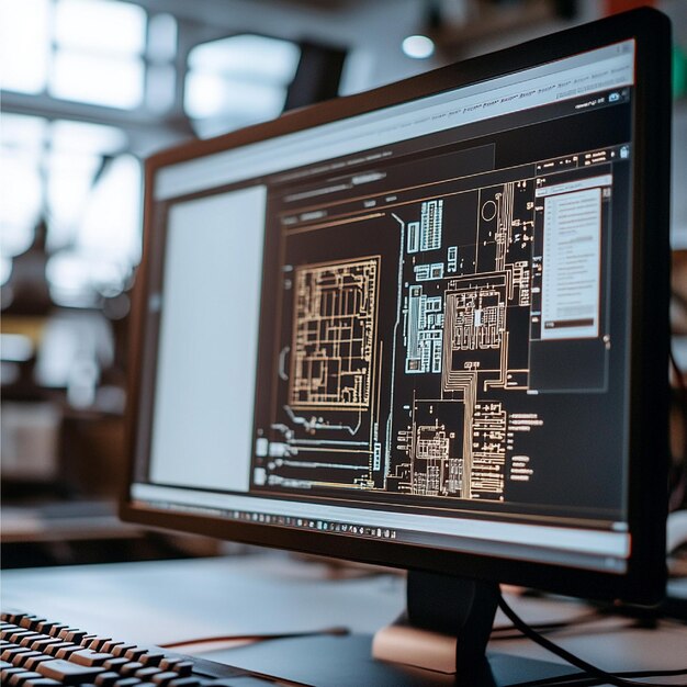 A computer screen displaying a circuit design software interface with a schematic being designed