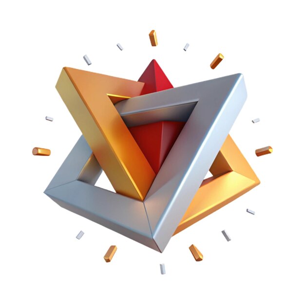 a cube with many different colored objects on it