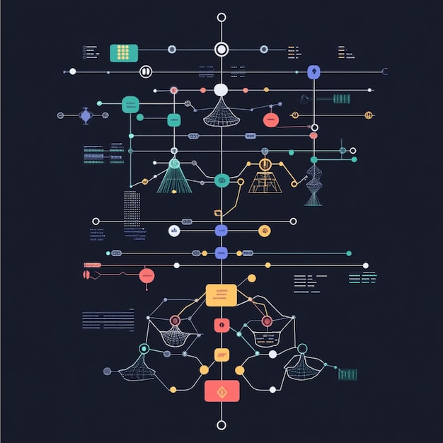 A flowchart of an ensemble learning model combining multiple algorithms to improve prediction accura