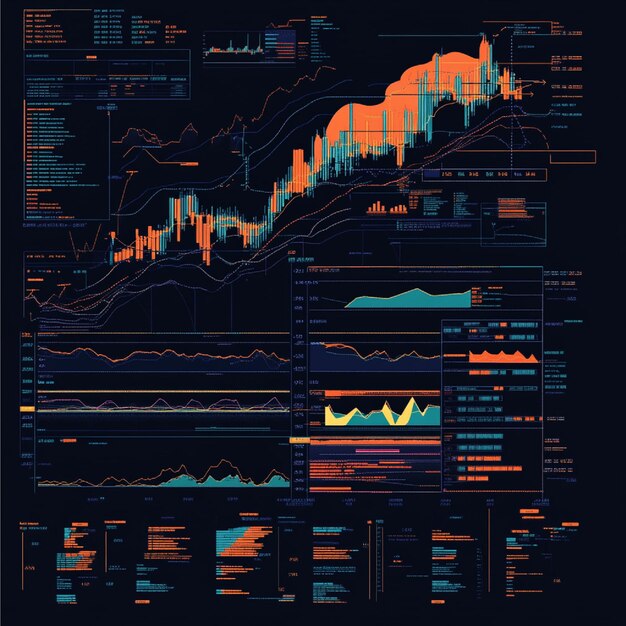 a flowchart showing the steps involved in using technical indicators like rsi macd and fibonacci r