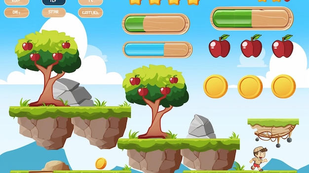 a game with a tree and a game that saysgrapeon it