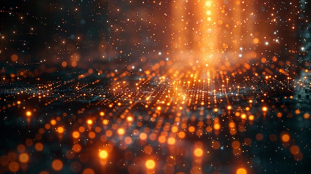 a glowing orange glow in the dark