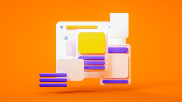 A graphic of a chat bubble with a orange background