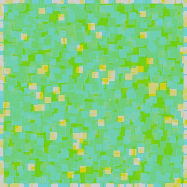 a green and yellow abstract pattern of squares