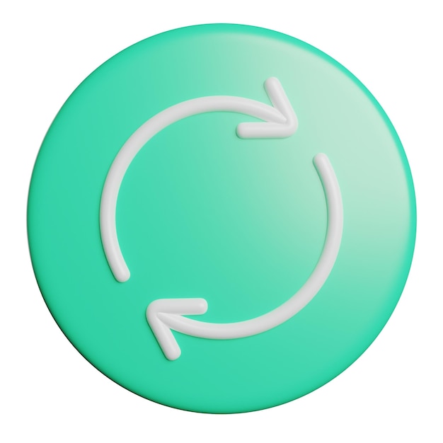 a green circle with a green circle with a green arrow pointing to the left