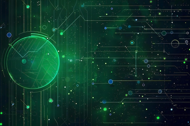 a green circle with the words  glow in the dark