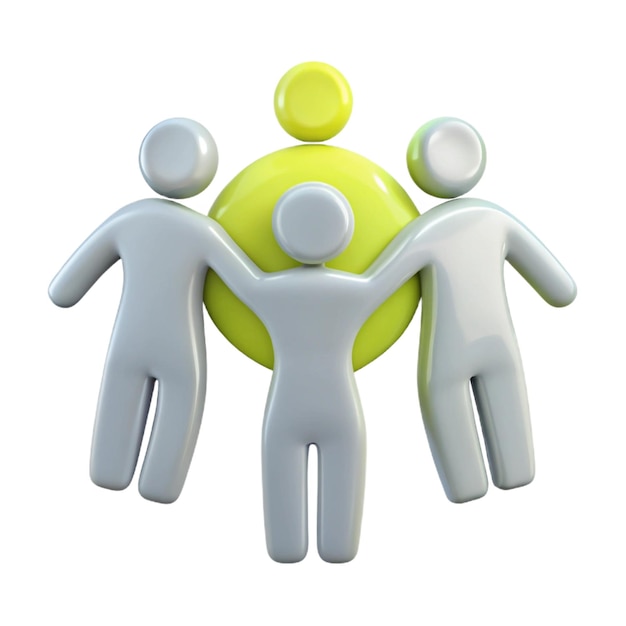 a group of people holding hands with one holding a circle of people