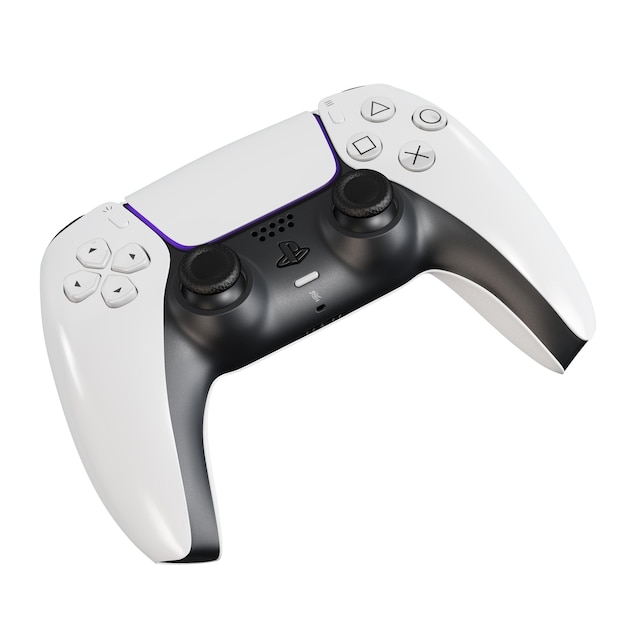 a image of a Dual Sense Controller isolated on a white background