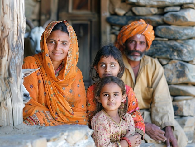 a indian family